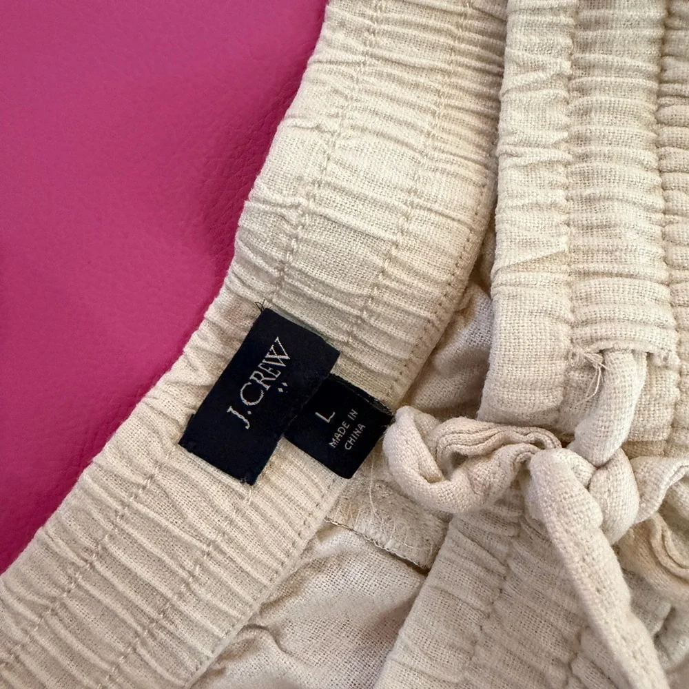 J. Crew Linen Drawstring Shorts - Picture 2 of 5